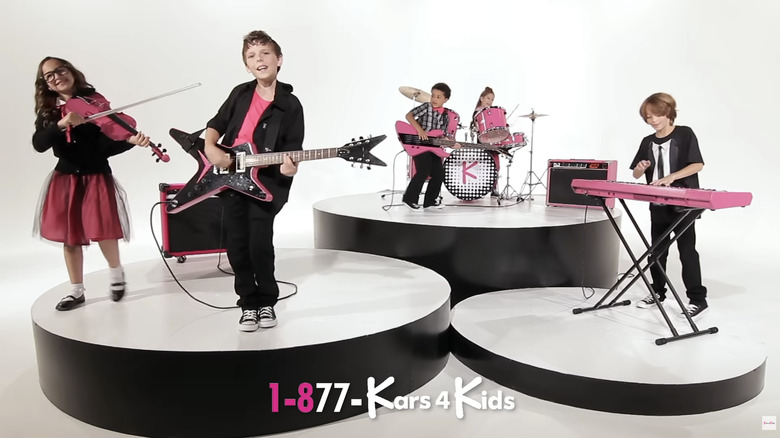 Screengrab from the Kars4Kids TV commercial.
