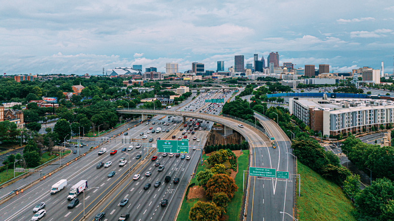 Elevated View of Atlanta, Georgia, USA in Summer