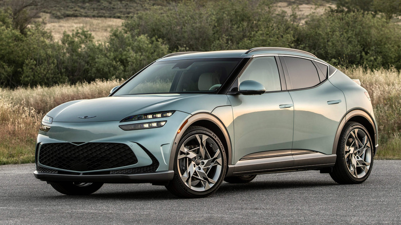 Genesis GV60 front three-quarter