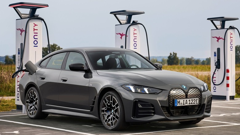 BMW i4 front three-quarter