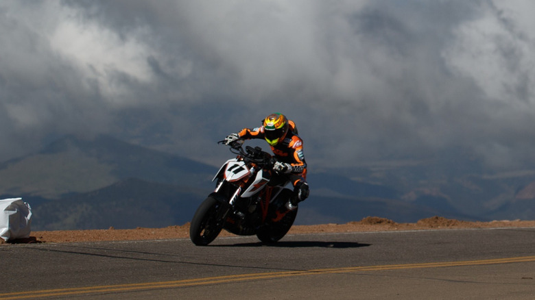 Chris Fillmore riding a 2017 KTM 1290 Super Duke R