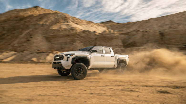 Tacoma drifting in the desert
