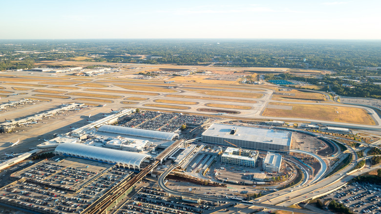 Overhead view of Hartsfield-Jackson Atlanta International Aiport