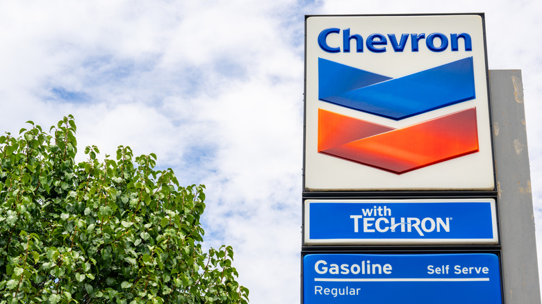 A Chevron gas station