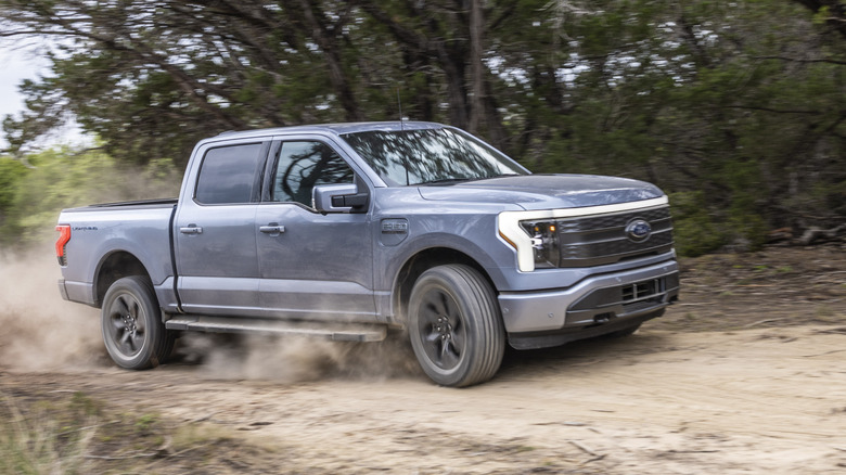 A Ford F-150 Lightning