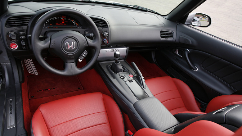 The interior of a 2009 Honda S2000.