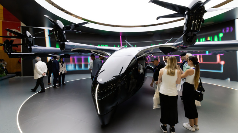 An Archer Aviation Midnight air taxi at the Dubai Air Show