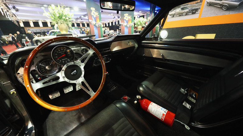 An interior shot of an Eleanor Mustang