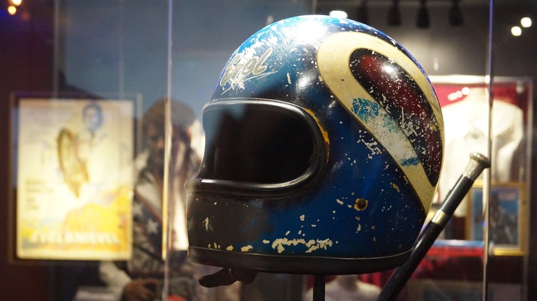 Evel Knievel's helmet worn during his Caesar's Palace jump and crash
