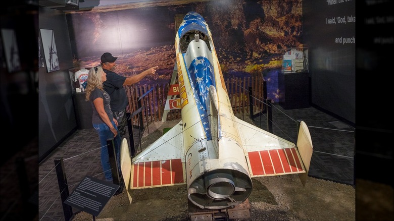 Evel Knievel's X-2 Skycycle that attempted to jump across Snake River Canyon
