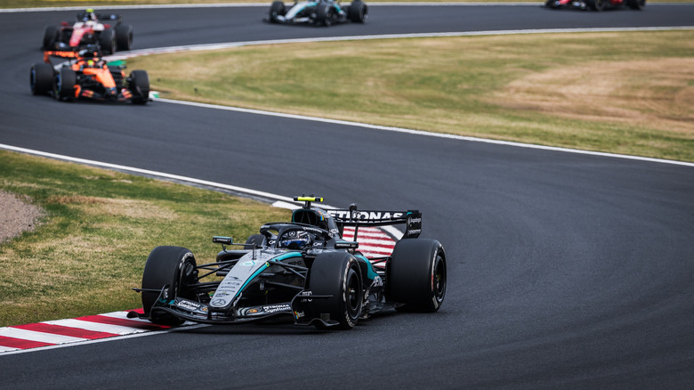 Kimi Antonelli's race-winning Mercedes at the 2026 Japanese Grand Prix.