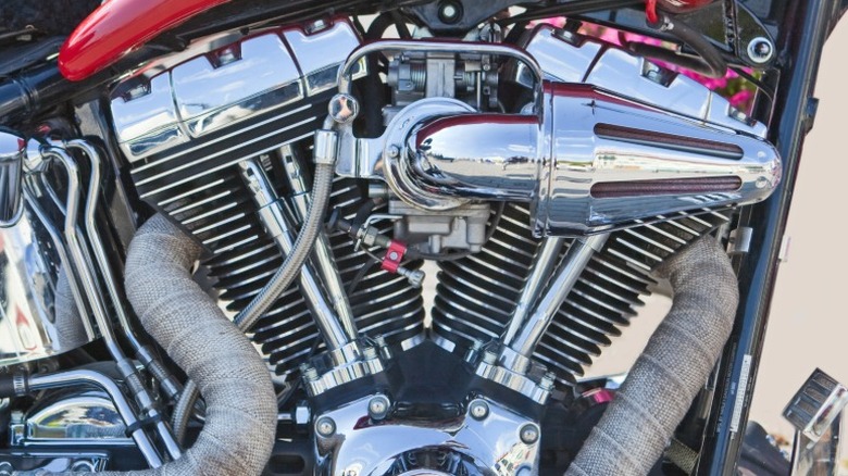 A Harley-Davidson Twin Cam Engine