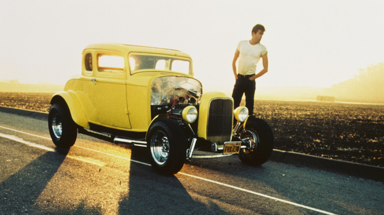 A shot of the '32 Ford 18 Coupe in George Lucas' film American Graffiti.