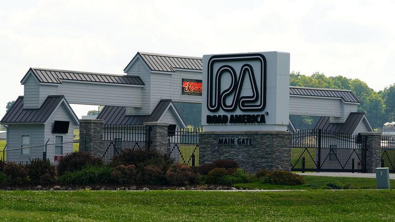 The Road America main gate