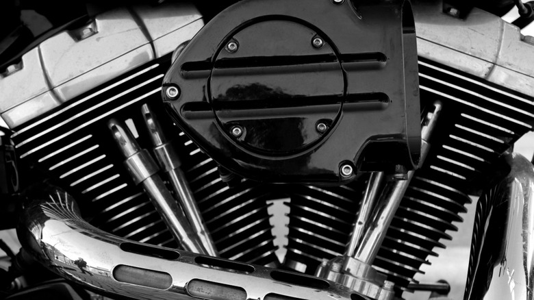 V-twin motorcycle engine