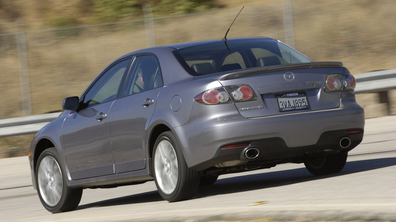 Rear shot of a 2007 MazdaSpeed 6