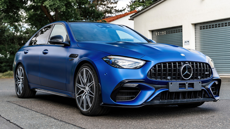 Front view of a 2025 Mercedes-AMG C63