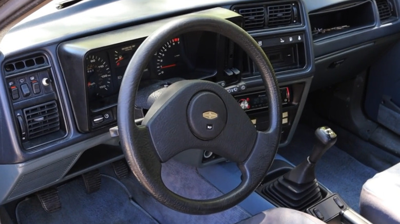 Dashboard of a 1985 Merkur XR4Ti.