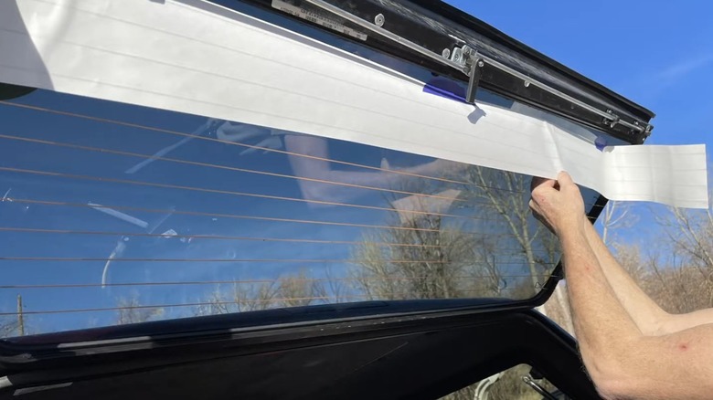 An electric defroster kit which also clears foggy windows being installed