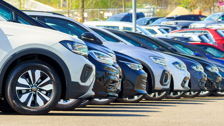 A statement of utilized cars pictured from nan side
