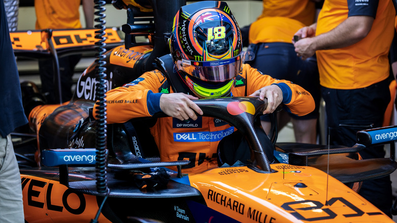 McLaren's Oscar Piastri with his No. 81 car