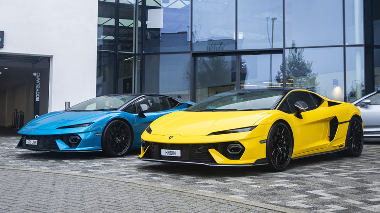 The Lamborghini Temerario at HROwen Lamborghini in Hatfield, Hertfordshire.