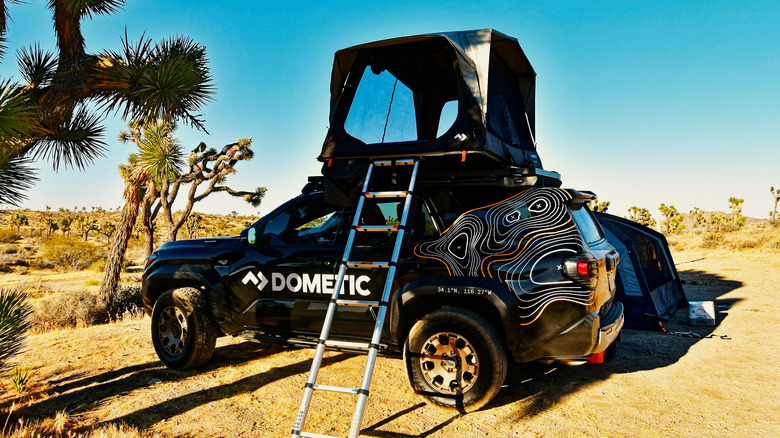 A Dometic rooftop tent on top of a 2026 Toyota 4Runner Trailhunter
