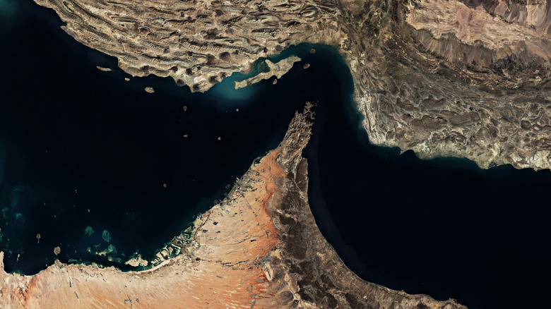Strait of Hormuz from above