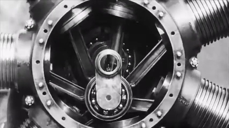 A Gnome engine crankshaft.