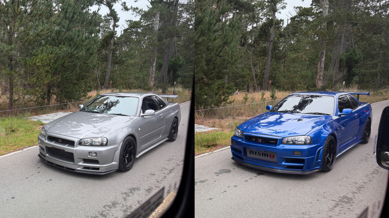 Two Nissan R34 Skyline GT-Rs