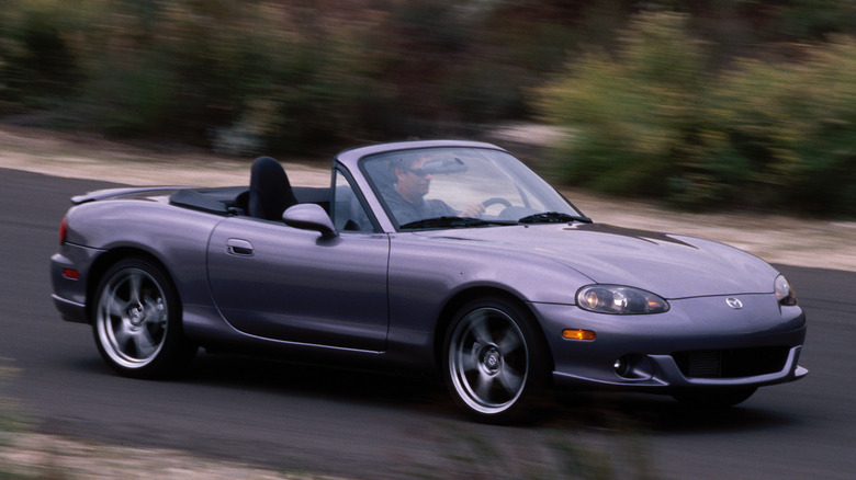 Mazda Miata NB silver front 3/4