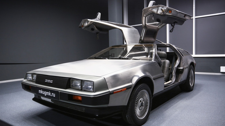 DeLorean DMC-12 with both doors open