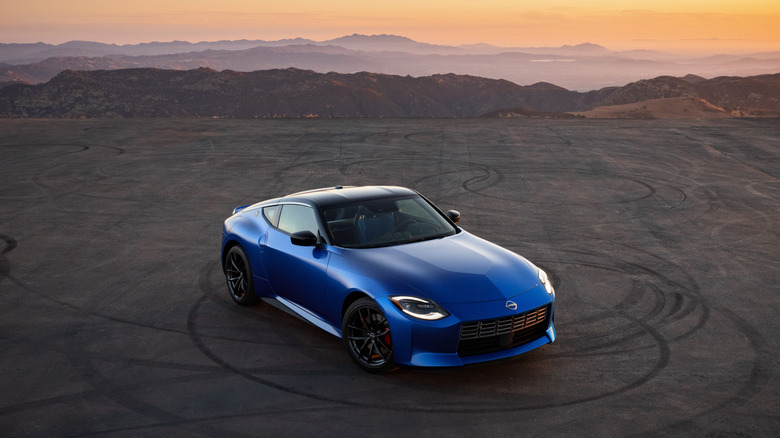 A 2023 Nissan Z parked.