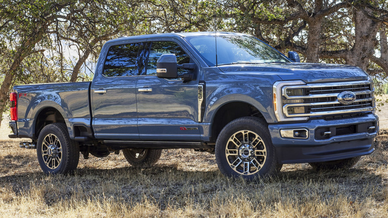 Ford Super Duty F-350 Limited parked on grass