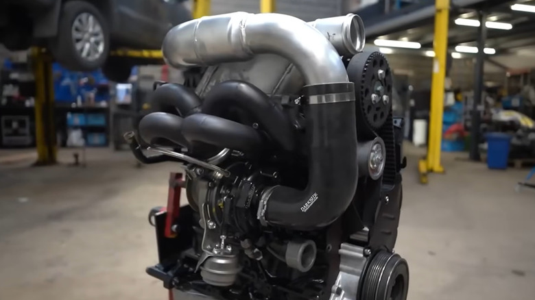 A heavily modified Volkswagen 1.9 PD TDI engine