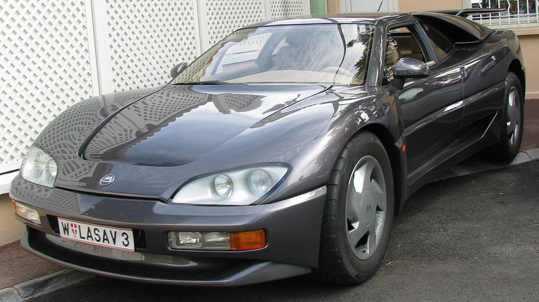 Aixam Mega Track parked at the Monte Carlo Beach Club.