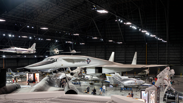 XB-70 Valkyrie on display in museum.