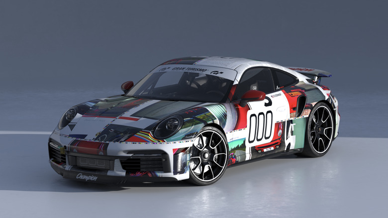 Press image of a Pikes Peak-raced 2022 911 Turbo S.