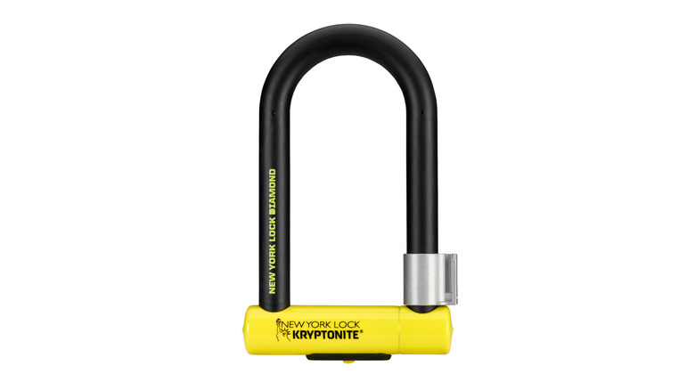 A Kryptonite New York Lock Diamond Standard u-lock