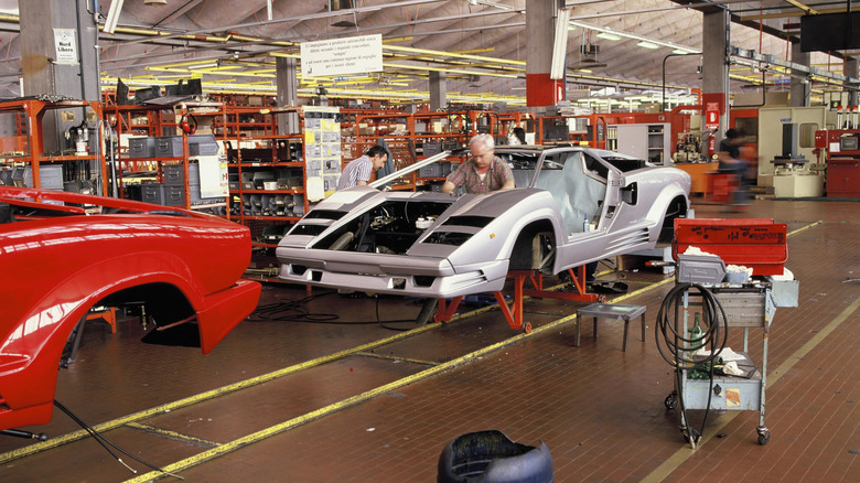 Lamborghini Countach factory