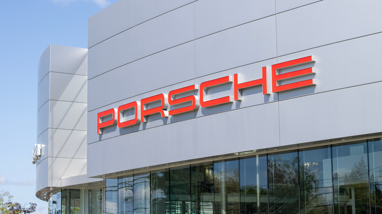 Exterior view of an authorized Porsche Center in Beaverton, Oregon.