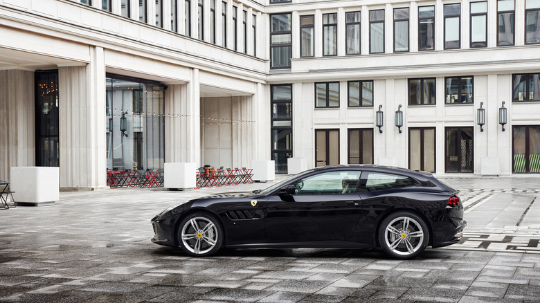 Black Ferrari GTC4 Lusso in Poland