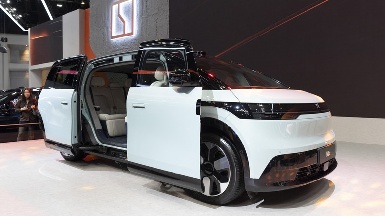 The Zeekr MIX EV car on display at Thailand International Motor Show 2025 in Bangkok, Thailand on Dec 6,2025.