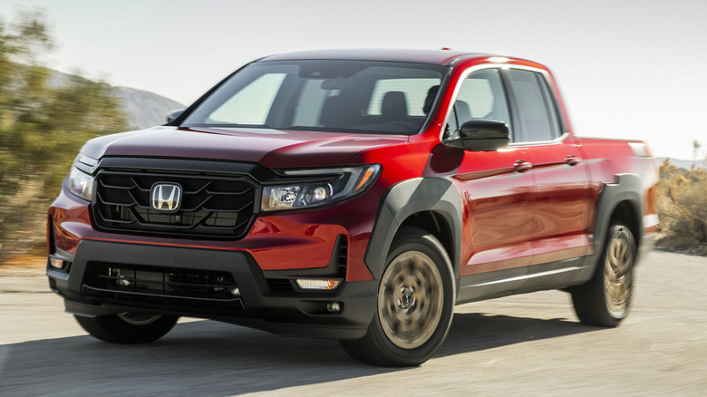 Honda Ridgeline on a paved road