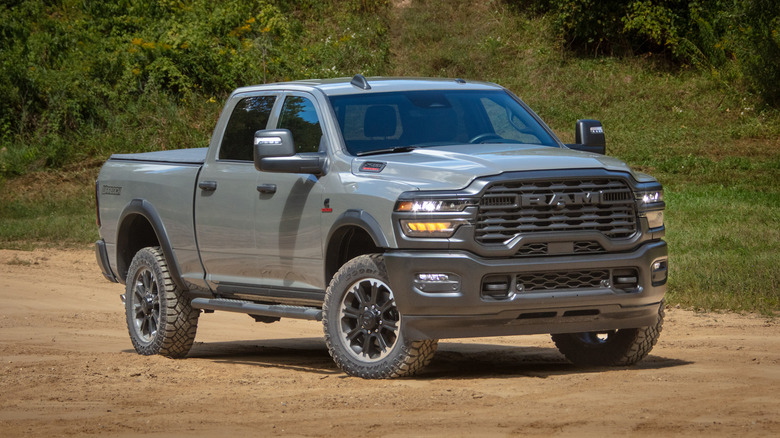 Ram 2500 on a dirt road