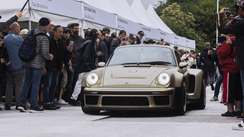 CHICHESTER, UNITED KINDOM - JULY 14: The Singer DLS Turbo at Goodwood Festival of Speed 2023 on July 14th in Chichester, England. The annual automotive event is hosted by Lord March at his Goodwood Estate. (Photo by Martyn Lucy/Getty Images)
