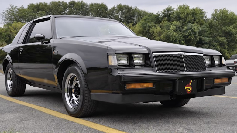 A Buick Grand National parked in a parking lot