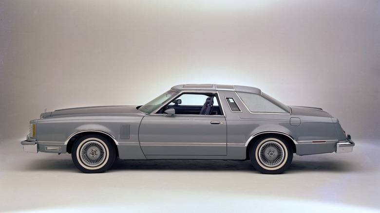 A studio photo of a 1978 Ford Thunderbird Diamond Jubilee Edition.