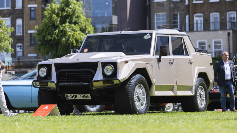 The Lamborghini LM002 seen at London Concours. Each year some of the rarest cars are displayed at the Honourable Artillery Company grounds in London.
