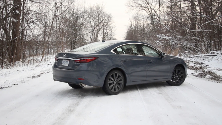 Mazda6 Turbo parked in the snow
